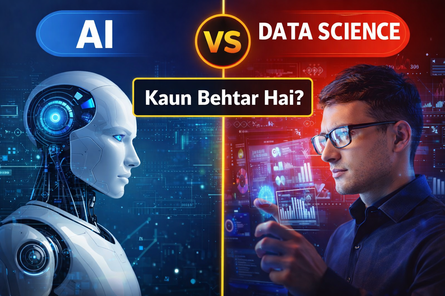 AI vs Data Science — Kaun Behtar Hai? (2026 Guide)