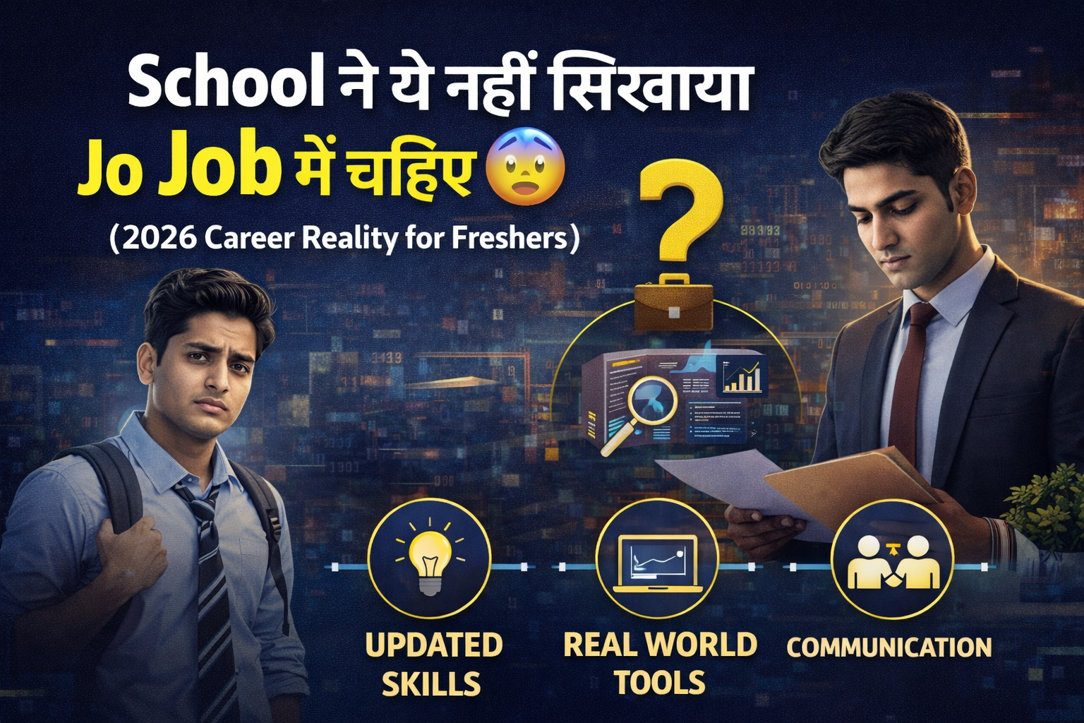 School Ne Yeh Nahi Sikhaya Jo Job Me Chahiye 😨 (2026 Career Reality for Freshers)