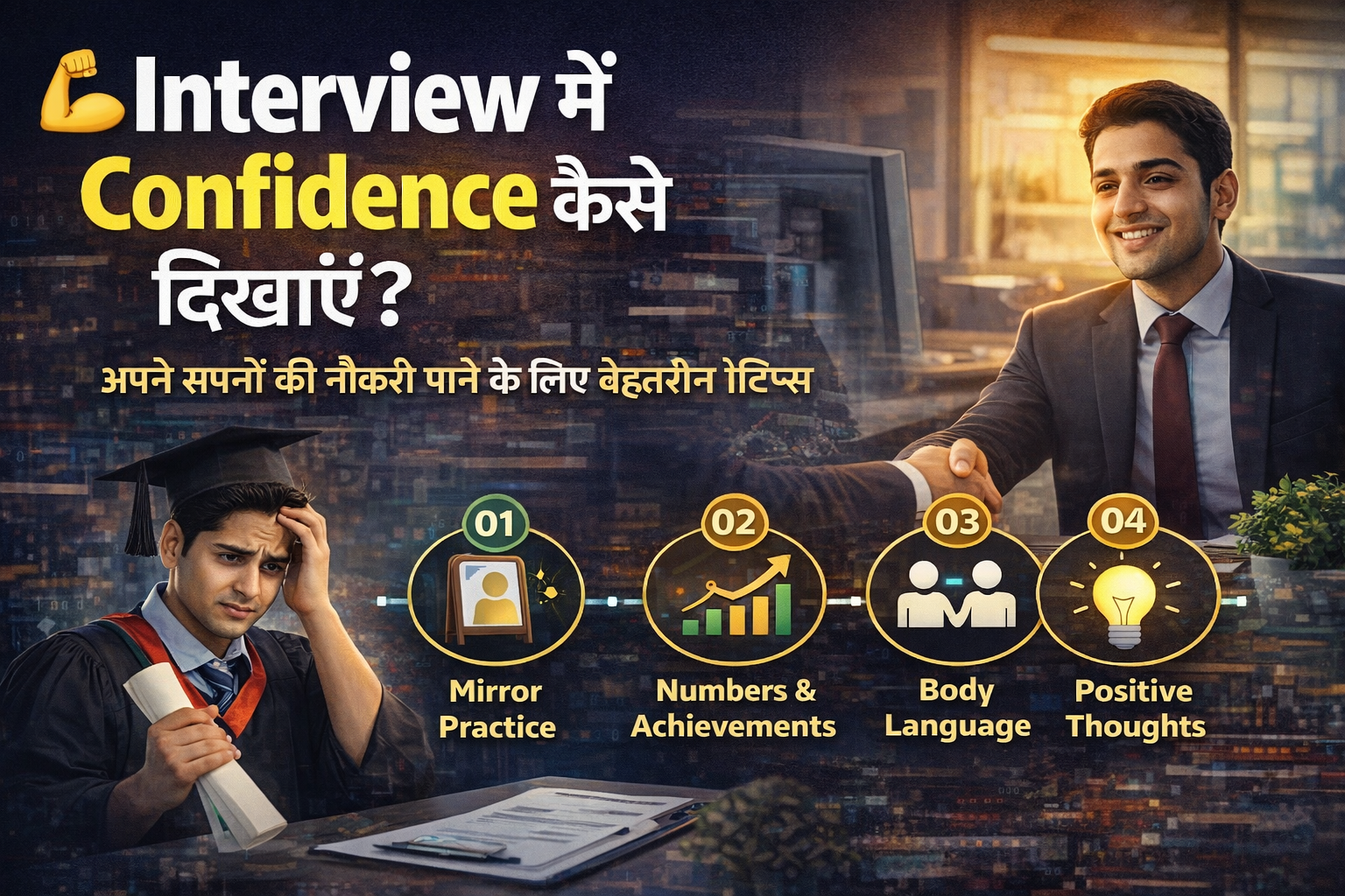 Interview में Confidence कैसे दिखाएं? – अपने सपनों की नौकरी पाने के लिए बेहतरीन टिप्स