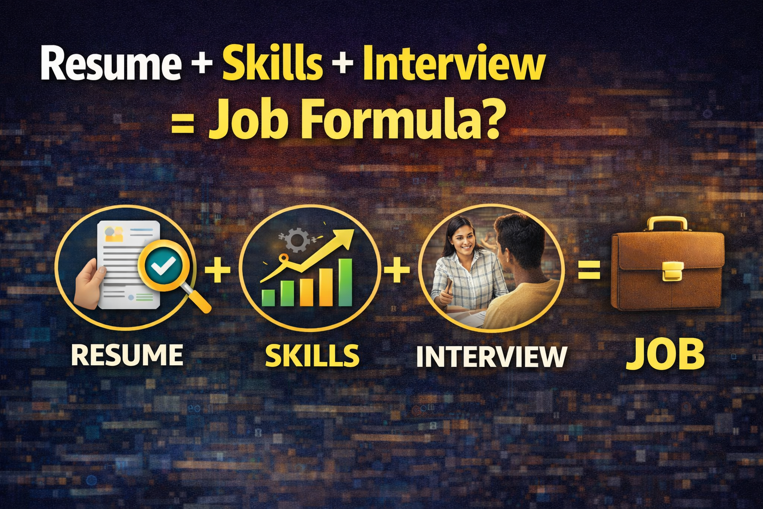 Resume + Skills + Interview = Job Formula?