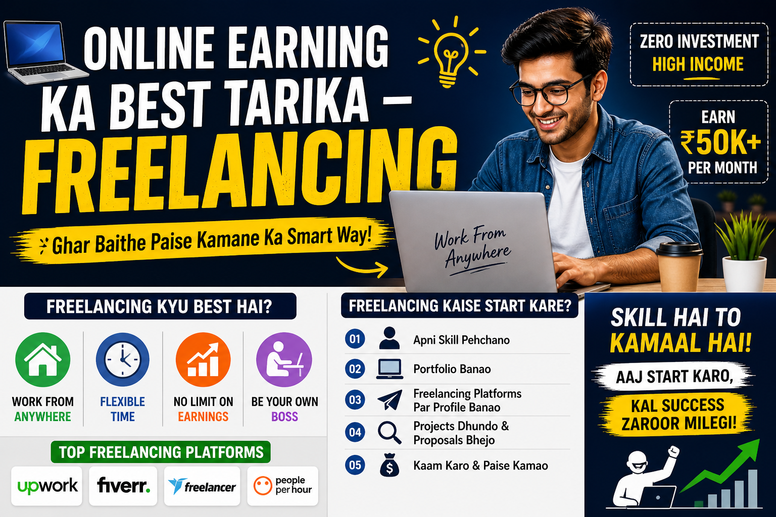 Online Earning Ka Best Tarika – Freelancing Guide 2026 💻 (Beginner to Pro)