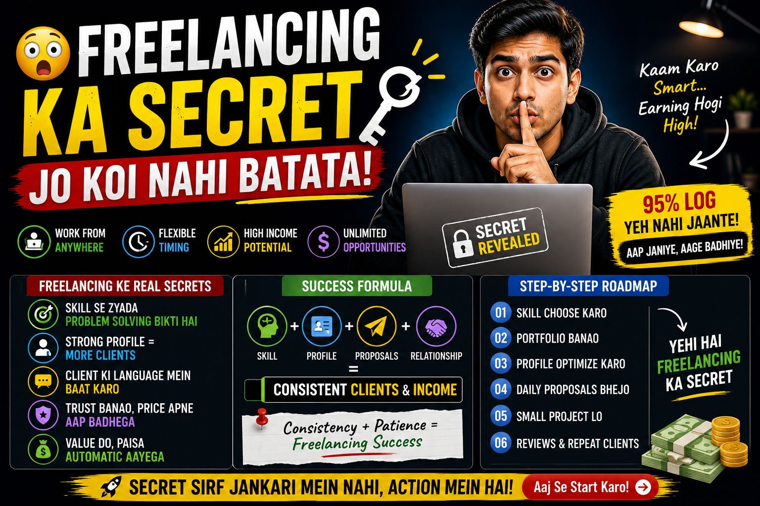 Freelancing Ka Secret Jo Koi Nahi Batata 😳 (2026 Reality Guide)