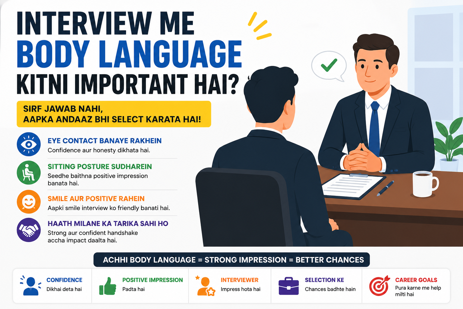 Interview Me Body Language Kitni Important Hai? Complete Guide 2026